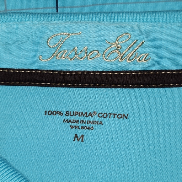Aqua Blue Tasso Elba Polo - Picture 3 of 3